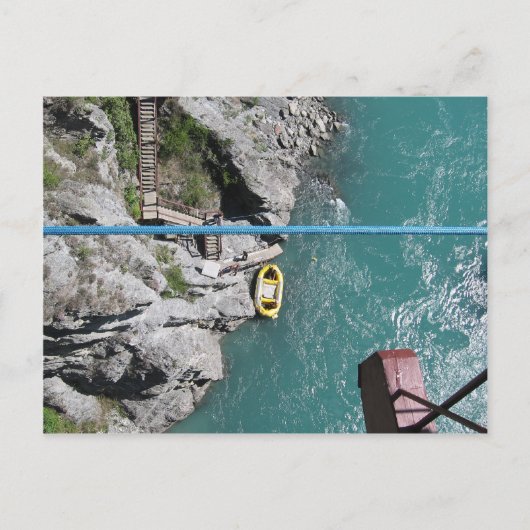 Kawarau Bridge Bungy POV, Queenstown, Nieuw-Zeelan Briefkaart (Voorkant)