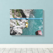 Kawarau Bridge Bungy POV, Queenstown, Nieuw-Zeelan Canvas Afdruk (Insitu (Houten vloer))