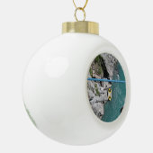 Kawarau Bridge Bungy POV, Queenstown, Nieuw-Zeelan Keramische Bal Ornament (Links)