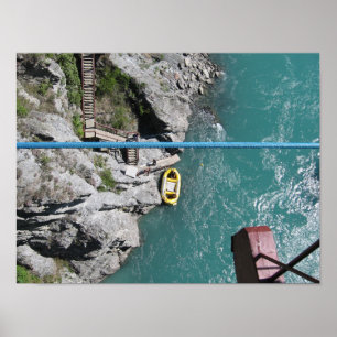 Kawarau Bridge Bungy POV, Queenstown, Nieuw-Zeelan Poster