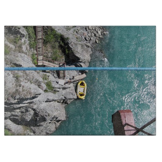 Kawarau Bridge Bungy POV, Queenstown, Nieuw-Zeelan Snijplank (Voorkant)