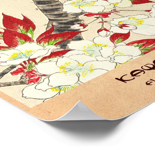 Kawarazaki Shodo Bloemencalender van Japan Poster (Hoek)