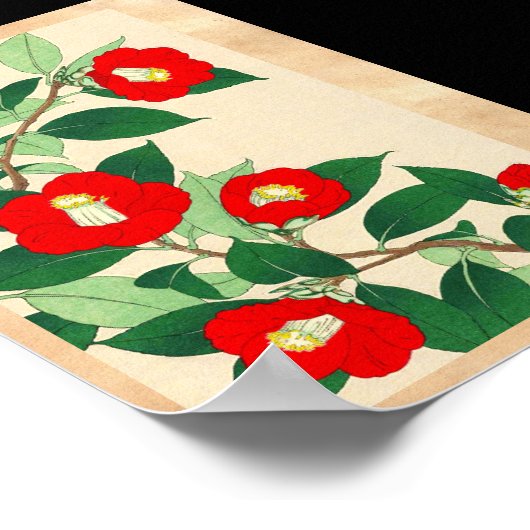 Kawarazaki Shodo Floral Calander van Japanse bloem Poster (Hoek)