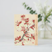 Kawarazaki Shodo Floral Calendar of Japan Briefkaart (Staand voorkant)