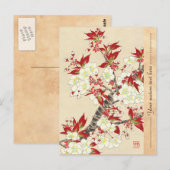 Kawarazaki Shodo Floral Calendar of Japan Briefkaart (Voorkant / Achterkant)