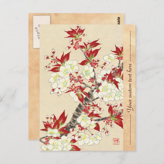 Kawarazaki Shodo Floral Calendar of Japan Briefkaart (Voorkant / Achterkant)