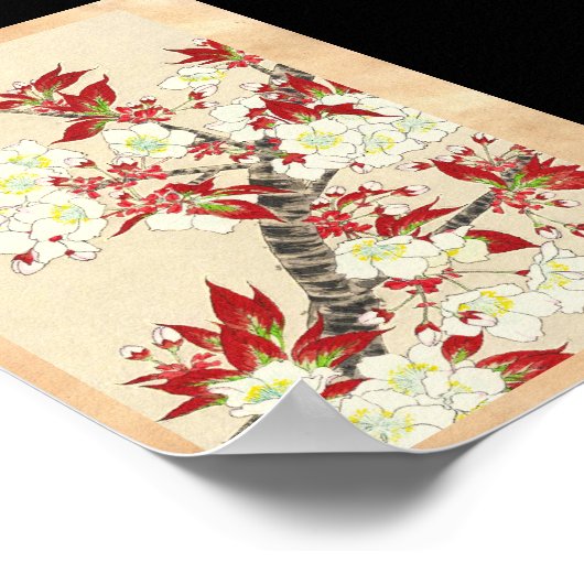 Kawarazaki Shodo Floral Calendar of Japan Poster (Hoek)