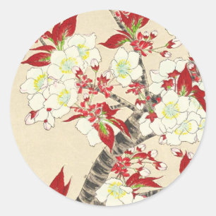 Kawarazaki Shodo Floral Calendar of Japan Ronde Sticker