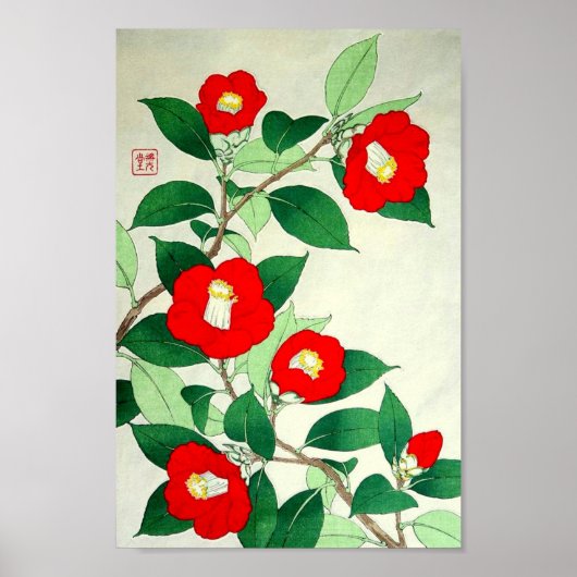 Kawarazaki Shodo Floral Calender of Japan bloemen Poster (Voorkant)