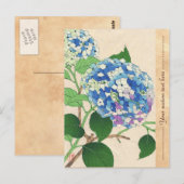 Kawarazaki Shodo Floral Kalender of Japan flower Briefkaart (Voorkant / Achterkant)