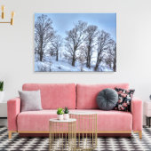 Kawartha Winter Forest Trees Natuur Schilderachtig Canvas Afdruk (Insitu (Woonkamer))