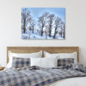 Kawartha Winter Forest Trees Natuur Schilderachtig Canvas Afdruk (Insitu (Slaapkamer))