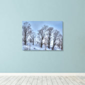 Kawartha Winter Forest Trees Natuur Schilderachtig Canvas Afdruk (Insitu (Houten vloer))