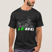 Kawasaki AE80 1981-1986 T-shirt (Voorkant)