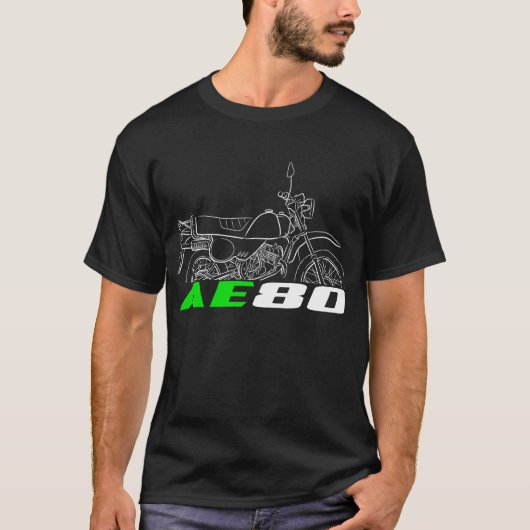 Kawasaki AE80 1981-1986 T-shirt (Voorkant)