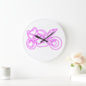 Kawasaki H2R Neon style Grote Klok (Huis)