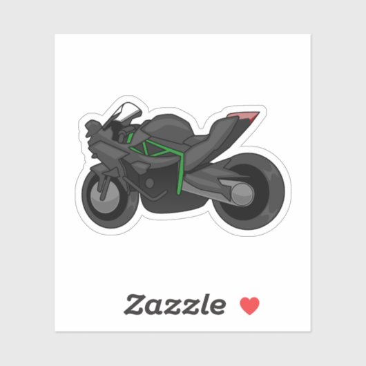 Kawasaki H2R simple style Sticker (Vel)