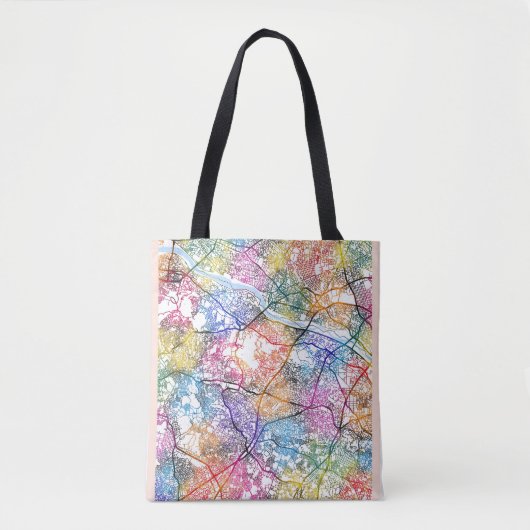 Kawasaki Japan City Map Tote Bag (Voorkant)