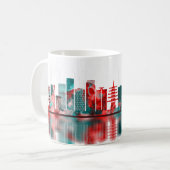 Kawasaki Japan Skyline Koffiemok (Voorkant links)