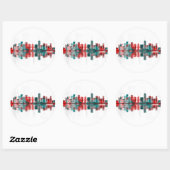 Kawasaki Japan Skyline Ronde Sticker (Vel)