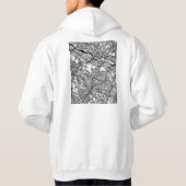 Kawasaki Japan Stadkaart Hoodie (Achterkant)