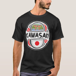 Kawasaki Japan Vlag Badge Reis Souvenir Stempel T-shirt