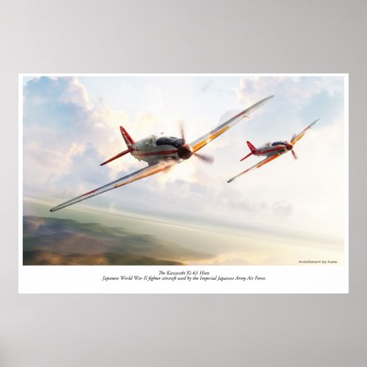 Kawasaki Ki-61 Poster (Voorkant)
