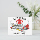 Kawasaki Ki-61 "Tony" Briefkaart (Staand voorkant)