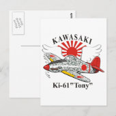 Kawasaki Ki-61 "Tony" Briefkaart (Voorkant / Achterkant)