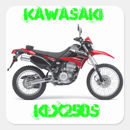 Kawasaki KLX250 stickers (Voorkant)