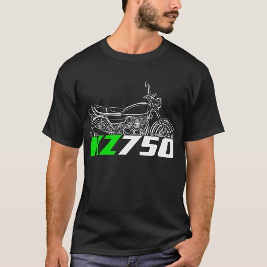 Kawasaki KZ750B 1976-1980 T-shirt (Voorkant)
