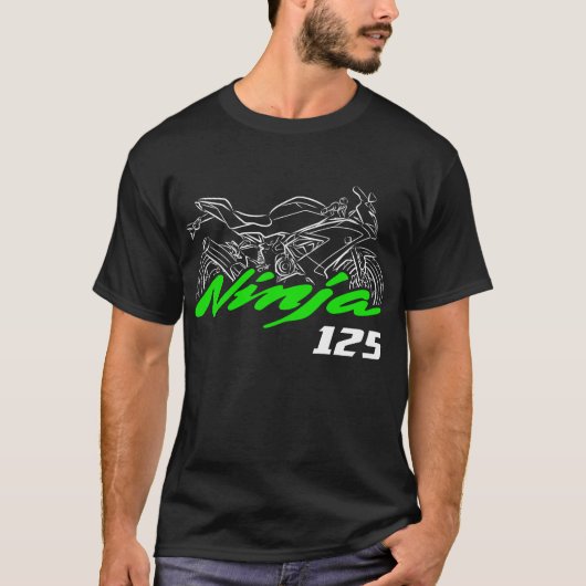 Kawasaki Ninja 125 2018-2025 T-shirt (Voorkant)