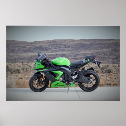 Kawasaki Ninja 636 Poster (Voorkant)