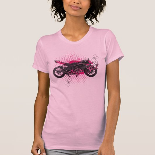 Kawasaki Ninja Girl T-shirt (Voorkant)