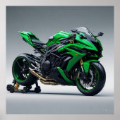 Kawasaki Ninja H2R Poster (Voorkant)