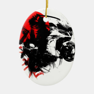 kawasaki ninja keramisch ornament