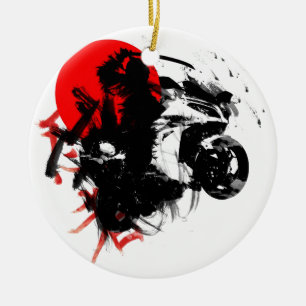 kawasaki ninja keramisch ornament
