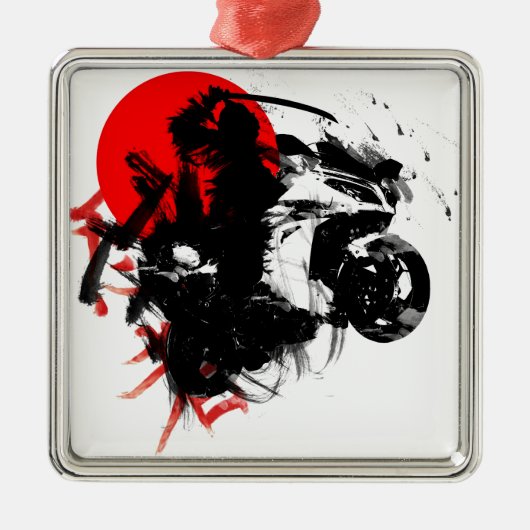 kawasaki ninja metalen ornament (Voorkant)