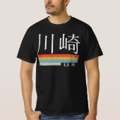 Kawasaki Retro Stripes T-shirt (Voorkant)