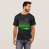 Kawasaki Rouser NS200 Fi 2019-2024 T-shirt (Voorkant volledig)