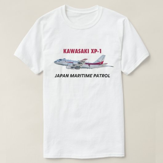 KAWASAKI XP-1 VLIEGTUIG JAPANESE NAVY T-SHIRT (Design voorkant)