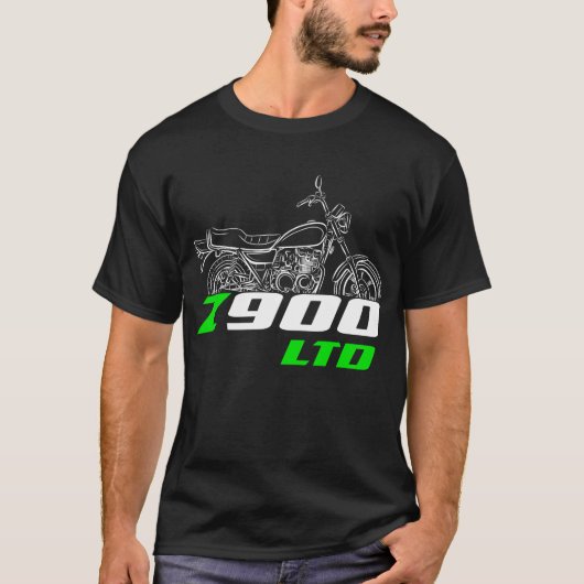 Kawasaki Z900 LTD 1976 T-shirt (Voorkant)