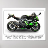 Kawasaki ZX636 EGFA Special Edition Motorcycle - A Poster (Voorkant)