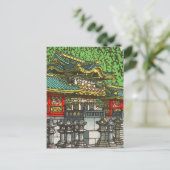 Kawase Hasui 川 瀬 巴 水: Toshogu Shrine in Nikko Briefkaart (Staand voorkant)