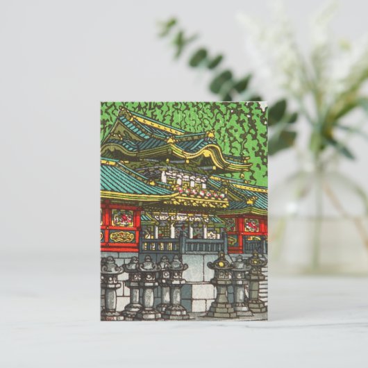 Kawase Hasui 川 瀬 巴 水: Toshogu Shrine in Nikko Briefkaart (Staand voorkant)