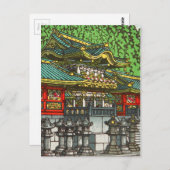 Kawase Hasui 川 瀬 巴 水: Toshogu Shrine in Nikko Briefkaart (Voorkant / Achterkant)