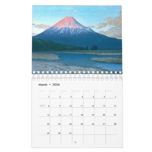 Kawase Hasui Landschap (S) Kalender (Mar 2026)