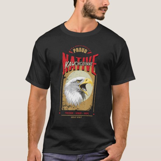 Kawchodinne Native American Eagle Spirit  H T-shirt (Voorkant)