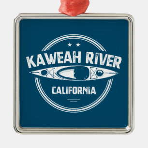 Kaweah River California Kayaking Metalen Ornament
