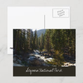 Kaweah rivier in Sequoia National Park Briefkaart (Voorkant / Achterkant)